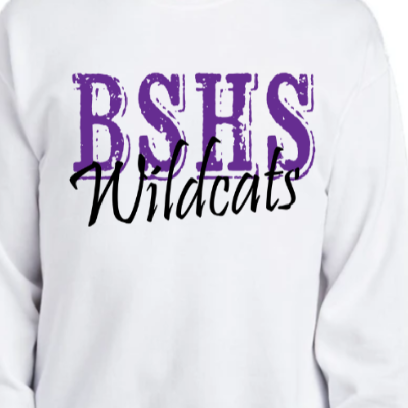 BSHS Wildcats [White Gildan Softstyle Tee, White Gildan: Crewneck or Hoodie]  Main Image